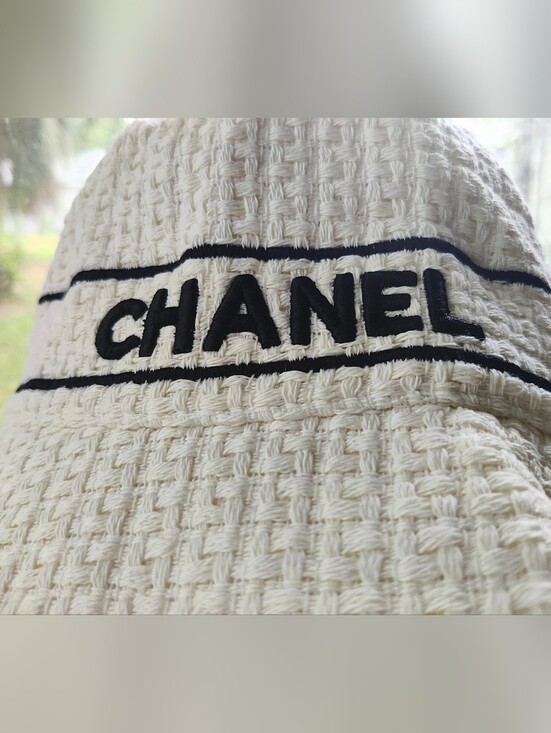 Ivory Bucket Hat With Sophisticated Logo main image 8